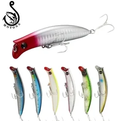 MOTONA Floating Lures Minnow Popper, Komomo II 90, Artificial Bait, Shallow Sea Wobblers, Seabass, Saltwater Fishing popper