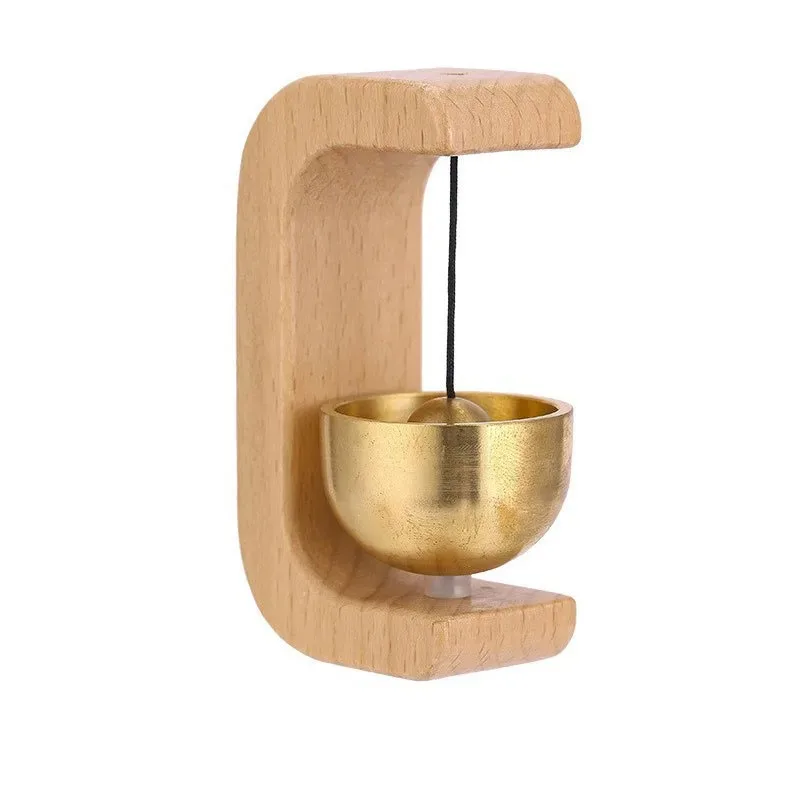 Japanese Wooden Wind Chimes Wireless Doorbell Hanging Decorations Entrance Door Bell Decorative Wind Bell for Home Opening