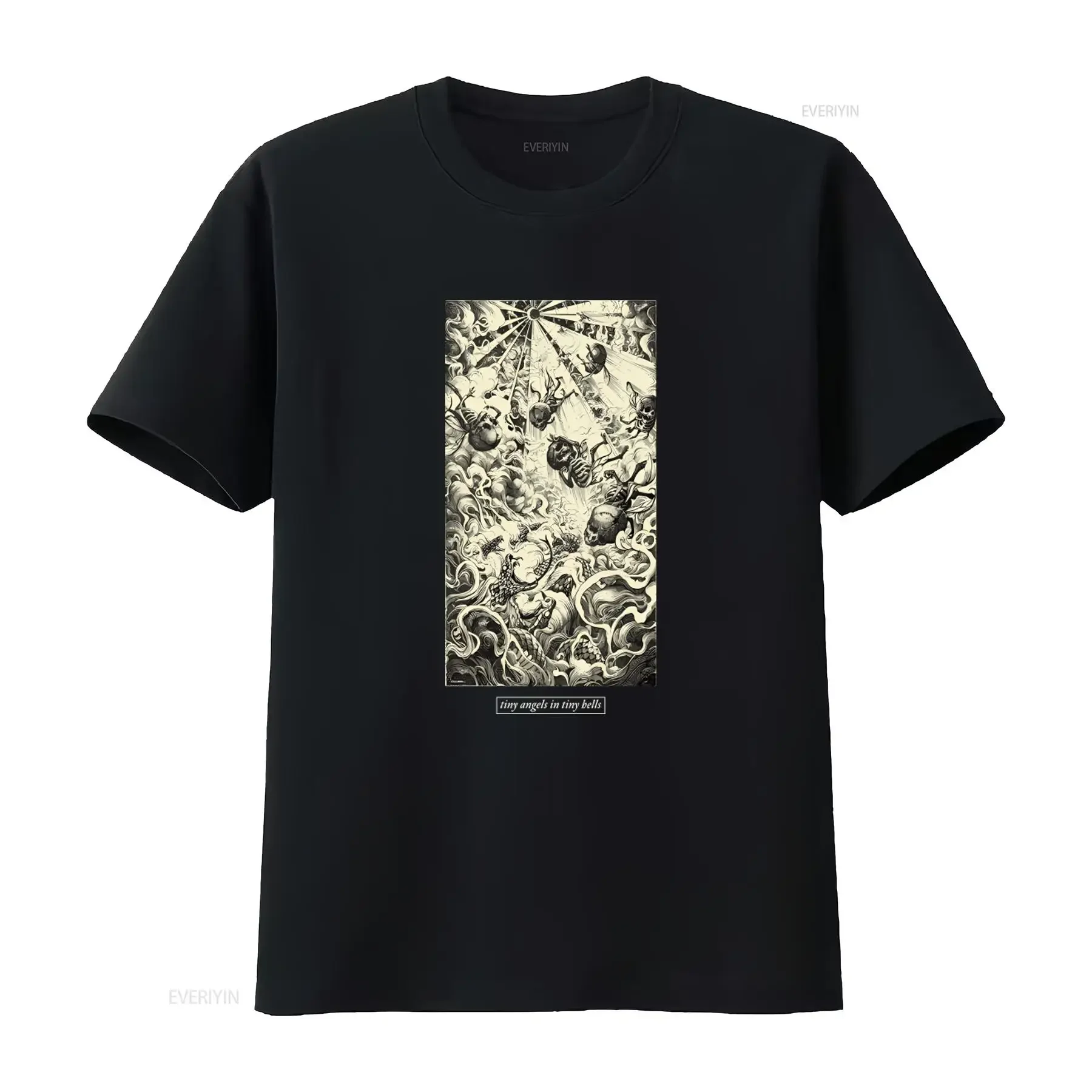 FIT FOR AN AUTOPSY 'Tiny Angels In Tiny Hells' Print T Shirt Unique Art Design Perfect Alternative Fashion Lovers vintage