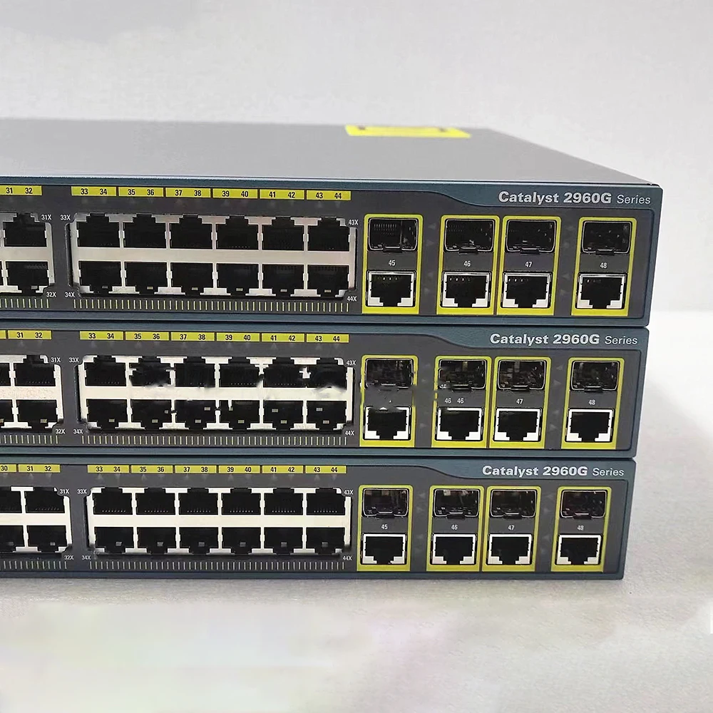 1pcs For Cisco 24-port Full Gigabit 4-port SFP Optical Port Layer 2 Switches WS-C2960G-48TC-L