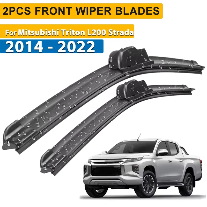 Escobillas limpiaparabrisas delanteras para Mitsubishi Triton L200 Strada Triton 2014 - 2022, cepillo para parabrisas, 22 "+18"