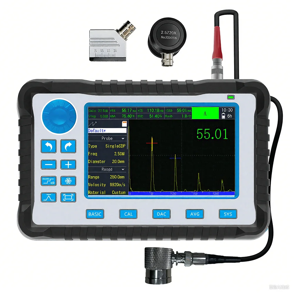 Portable Digital Ultrasonic Flaw Detector 0~10000mm Metal NDT Equipment Industry Non-destructive Testing Linear Machine Sensor
