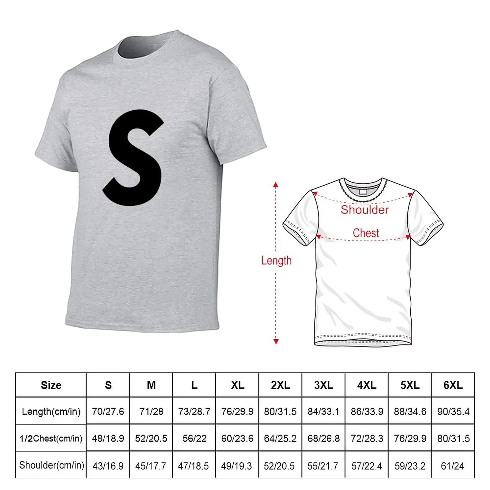 S Word Song ss (ese) esse, es letter S T-Shirt sweat customs Men's clothing