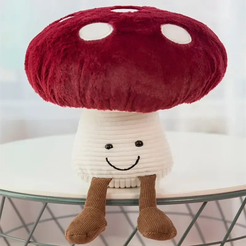 45cm Creative Cute Small Mushroom Stuffed Plush Toys Kawaii Plant Vegetables Mushroom Soft Doll gift Car/Bed/Sofa Hold pillow