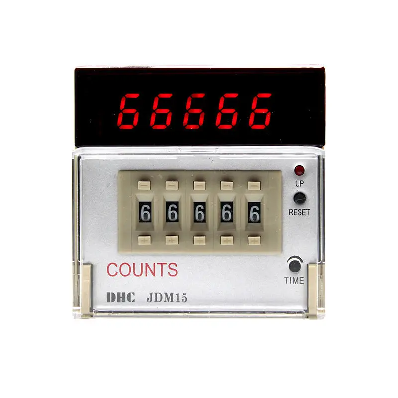 

JDM15 Digital Display Counter Reversible Five Digit Addition And Subtraction Counters Equipment 100-240V/12-24V/AC220V/DC24V