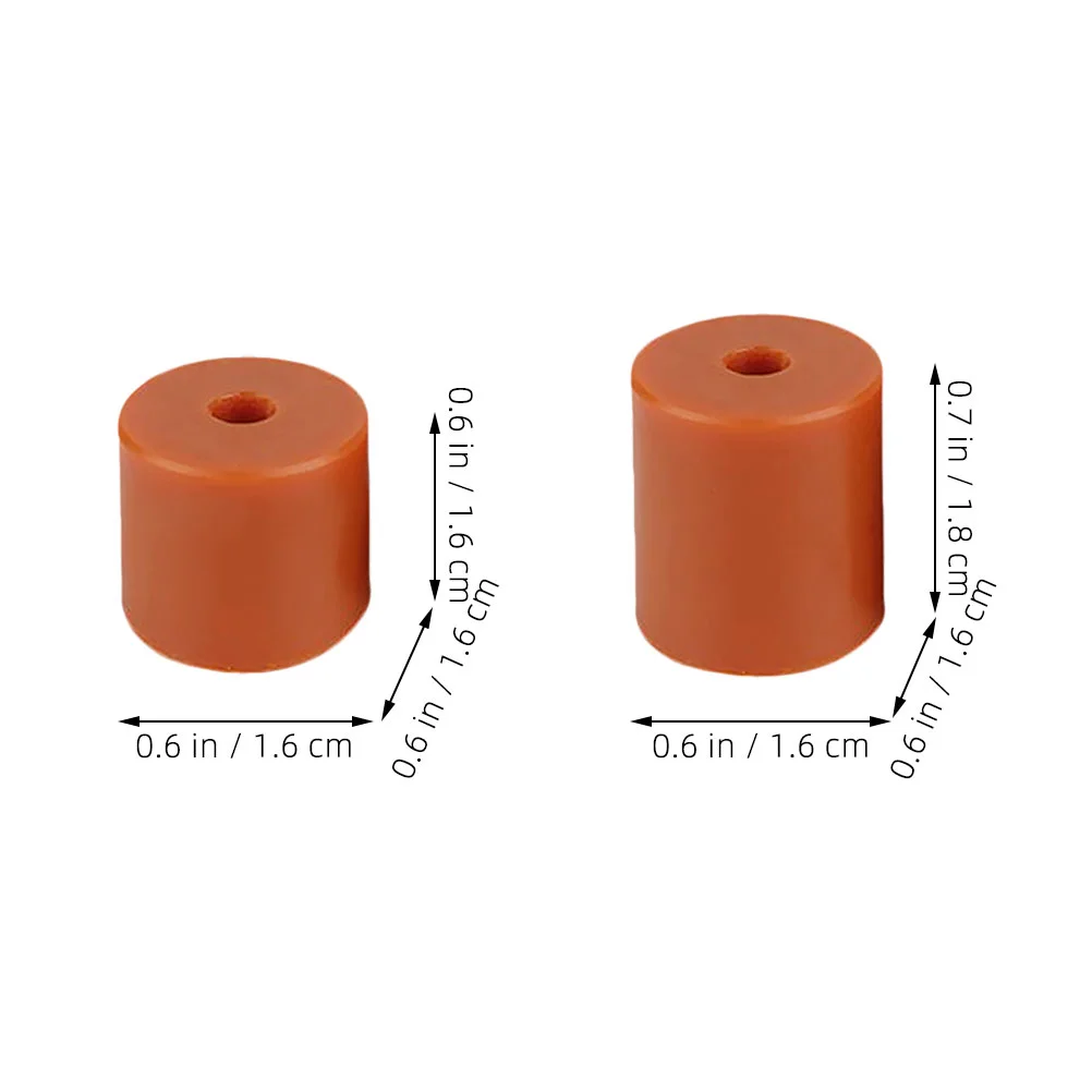 4 Pcs 3D Printer Accessories Heat Bed Silicone Column Bracket Hot Mounts 3 Brown 18MM 1 16MM Reduction Easy Install