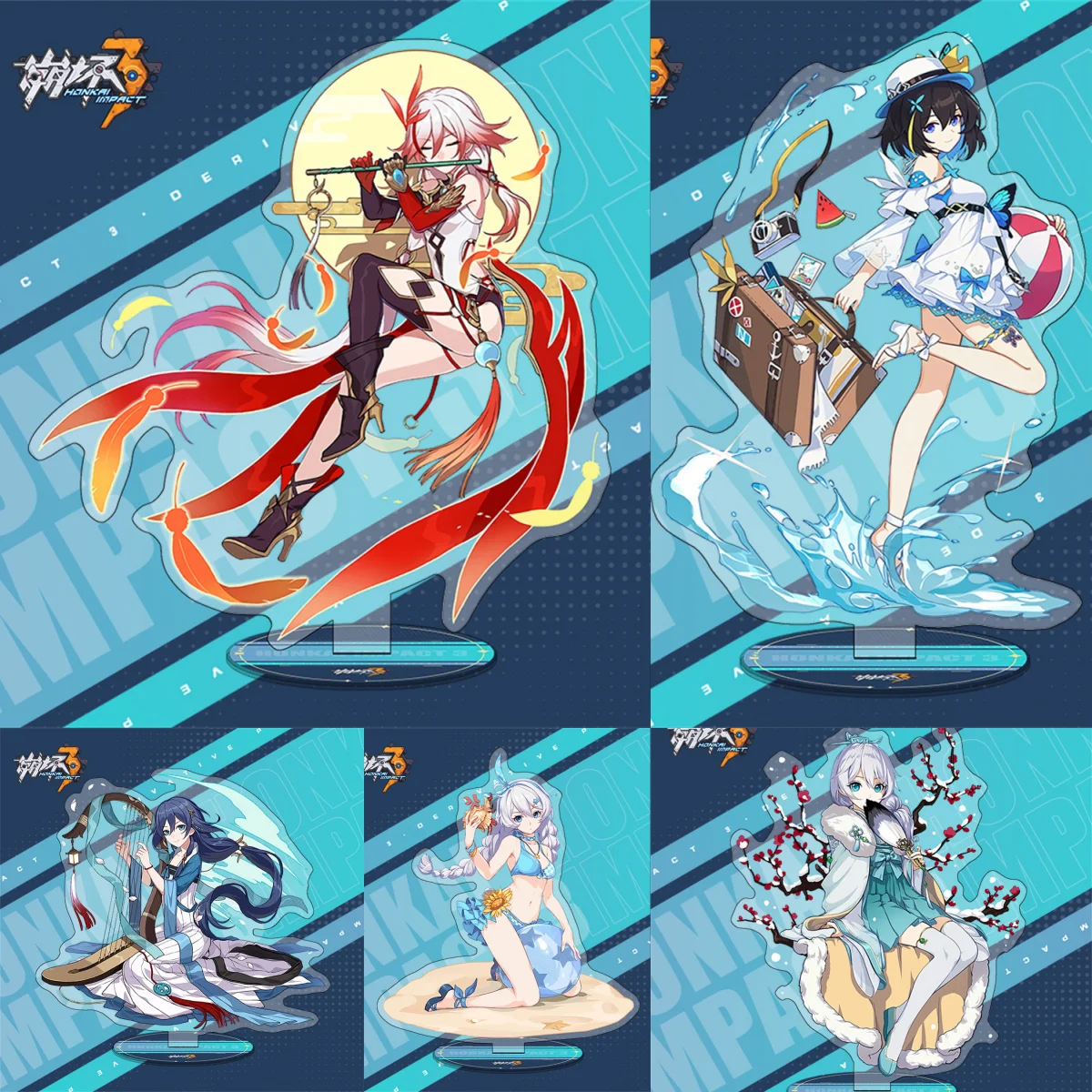 

Anime Honkai Star Rail Acrylic Figure Stand Model Cosplay Sampo Yanqing Danheng Jingyuan Character Desk Decor Costume Props Gift