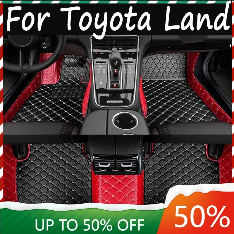 

Custom Made Leather Car Floor Mats For Toyota Land Cruiser Prado 120 2003 2004 2005 2006 2008 Carpets Rugs Foot Pads Accessories