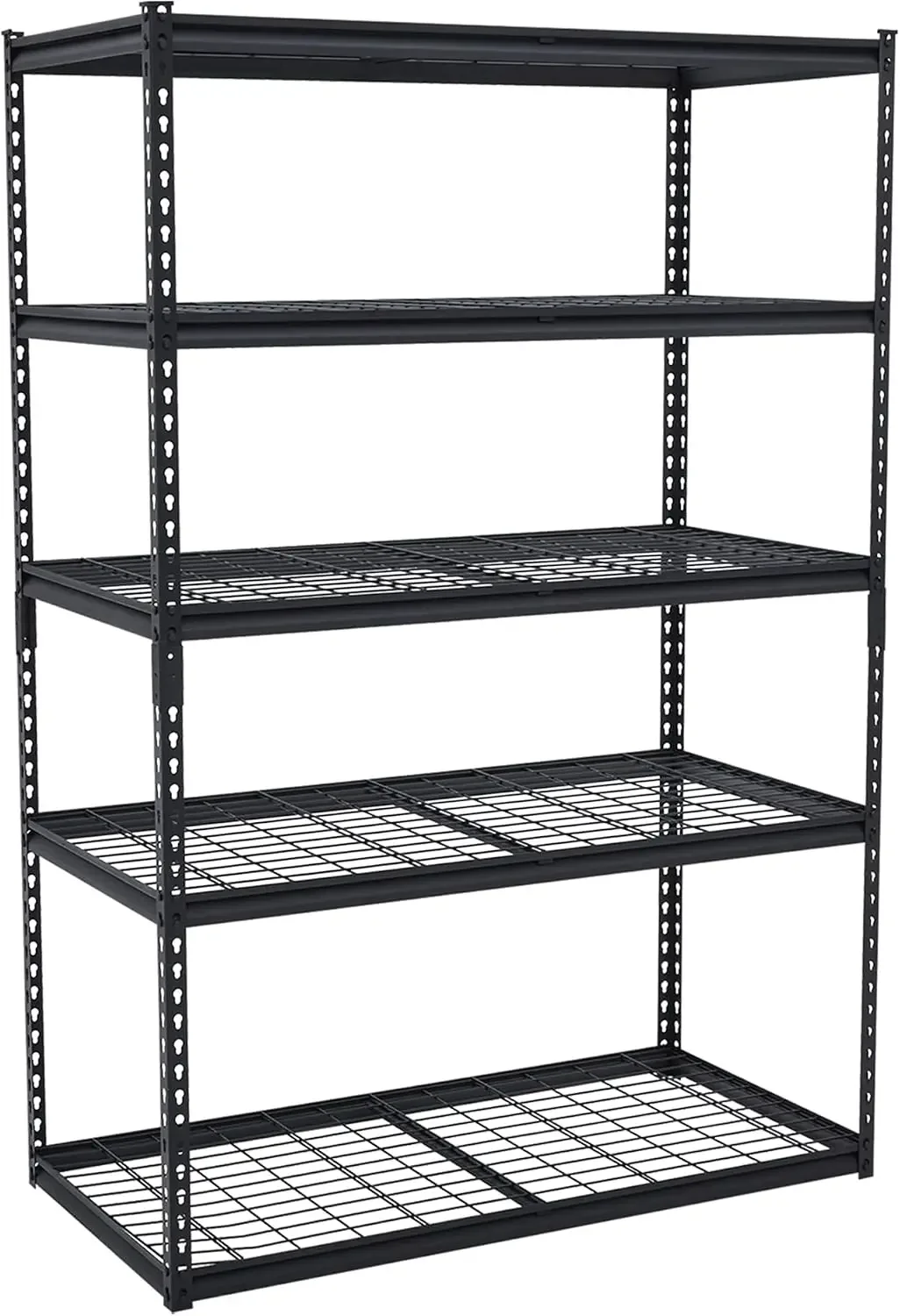 USA Stock Heavy Duty Garage Shelving Unit, 48 In L X 24 In W X 72 In H Adjustable Storage Shelves, 2500 LBS Load Capacity, Durab