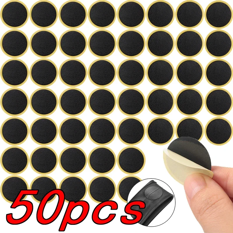 

25/50pcs Bike Tire Patches Repairing Tool Bicycle No-glue Tyre Protection Patch Quick Drying Fast Tyre Tube Glueless Repair Part