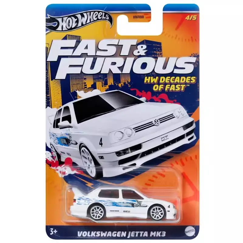 Hot Wheels Fast and Furious HNR88 Case E Miniature Cars EL CAMINO Hotwheels 1/64 Car Model Hoteelws Carros JETTA MK3 Hotweheels