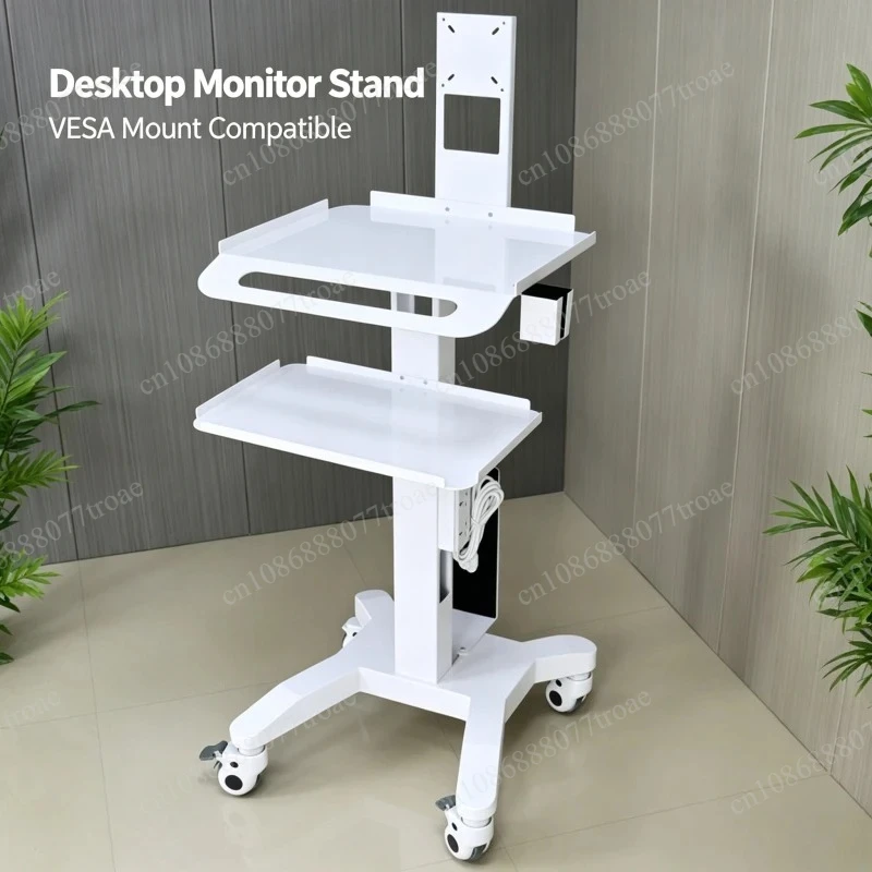 Dental mobile mouth scan trolley Multifunctional instrument Instrument trolley For Oral endoscope Notebook Medical display table
