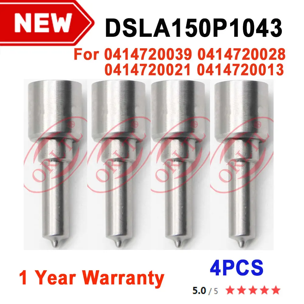 4pc Spare Parts Nozzle DSLA 150 P1043 (0433175304) DSLA 150P1043 Inyector Nozzle DSLA150P1043 for injector 0414720039 0414720028