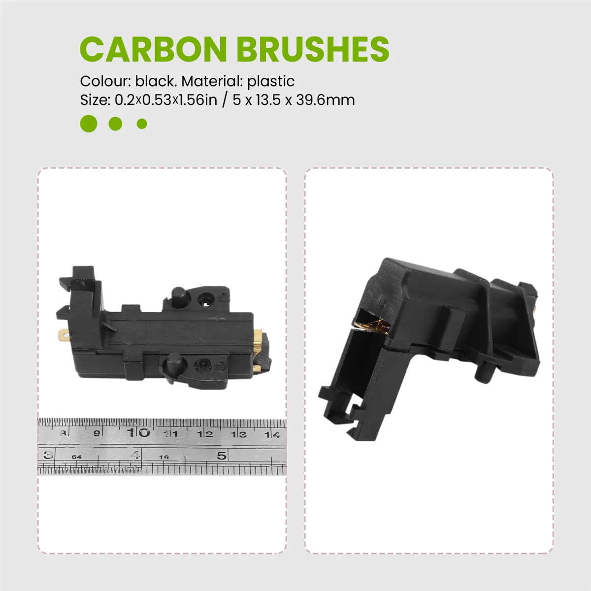 2Pcs Washing Machine Motor Carbon Brush for Candy Ceset