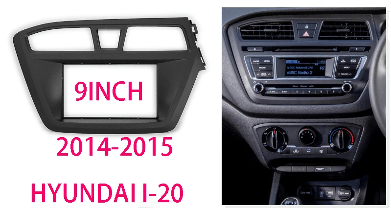 for Hyundai i-20  2014-2015 (RHD ) Radio DVD Stereo CD Panel Dash Kit Trim Fascia Face Plate Frame