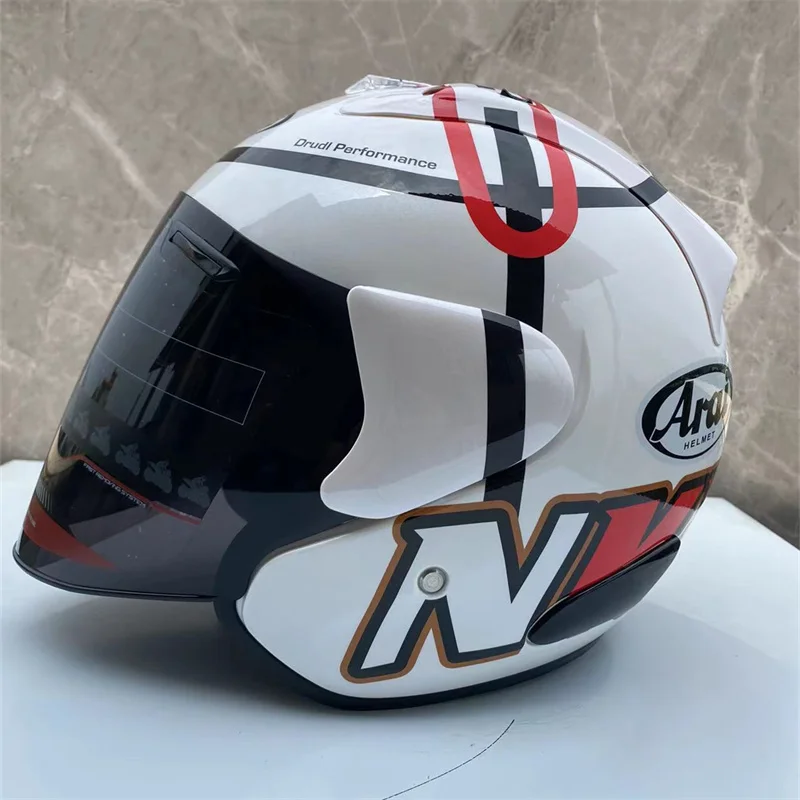 

Ram3 Haga Monza White Half Helmet Men and Women Motorcycle Off-Road Summer Helmet Downhill Racing Mountain Cross Casco Capacete