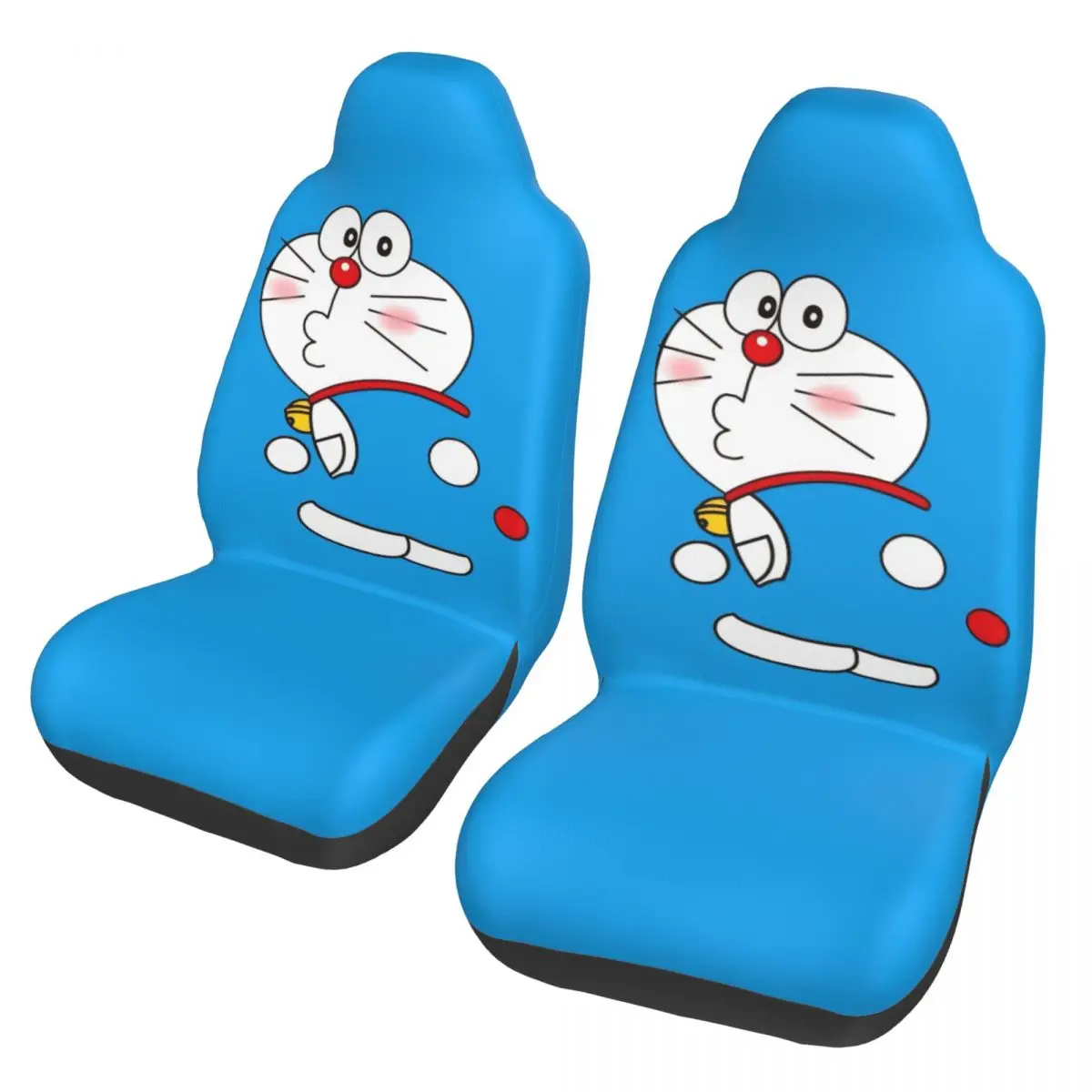 

Универсальные чехлы для автомобильных сидений Doraemon, милые мультяшные чехлы для сидений из полиэстера, аксессуары для автомобиля, подходят для внедорожников.