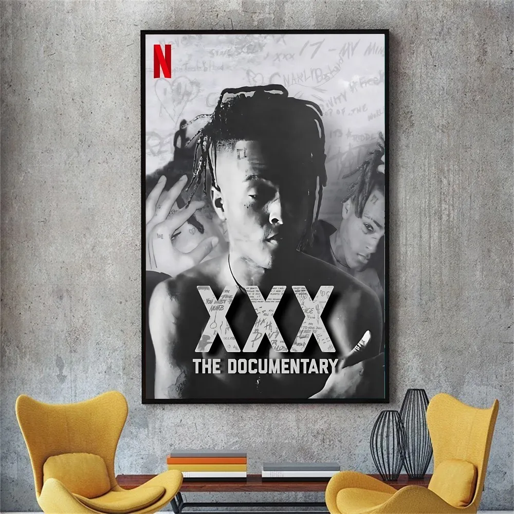 Hip Hop Z-XXXTentacion Poster DIY Poster Kraft Paper Vintage Poster Wall Art Painting Study Stickers Big Szie Wall Painting