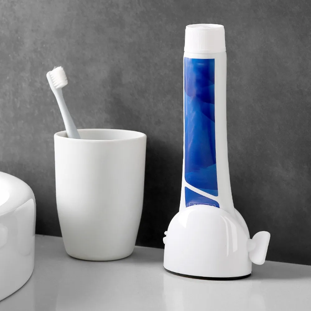 Durable ABS Toothpaste Squeezer White 7.5 * 6 * 5.5cm Toothpaste Dispenser Toothpaste Tube Squeezer Bathroom Countertop