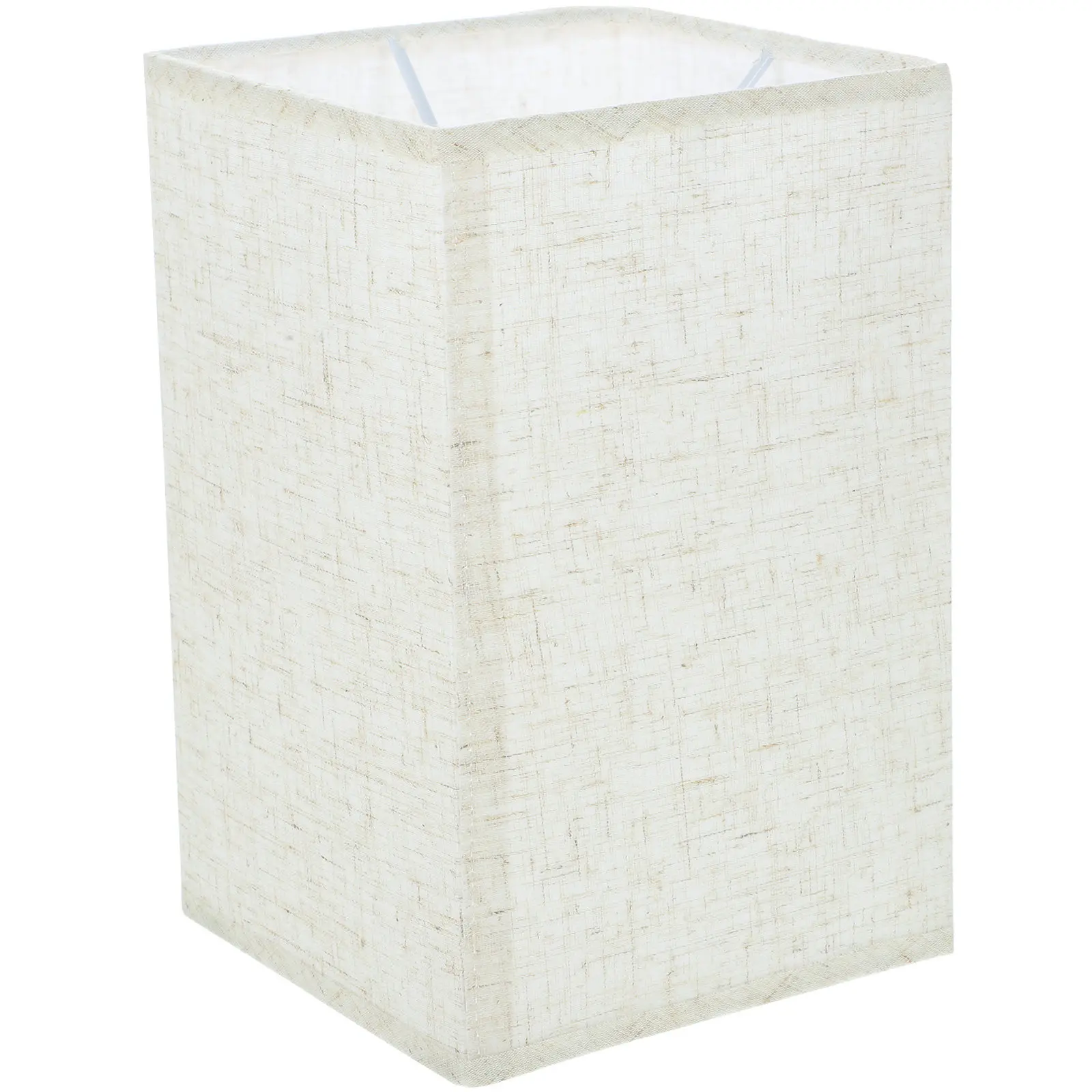 Square Linen Lampshade Light Beige Fabric Cover for Floor Lamp Table Lamp Soft Diffused Lighting Decor