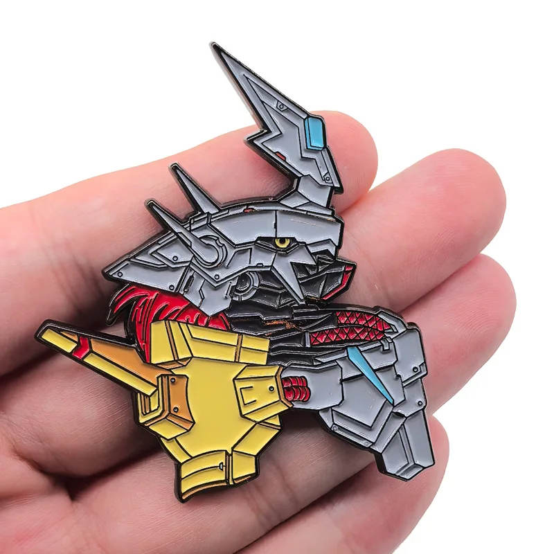 Anime Digimon Adventure Pins War Greymon Badges Metal Garurumon Pendant Digital Monster Brooches Backpack Clothing Lapel ACG Toy