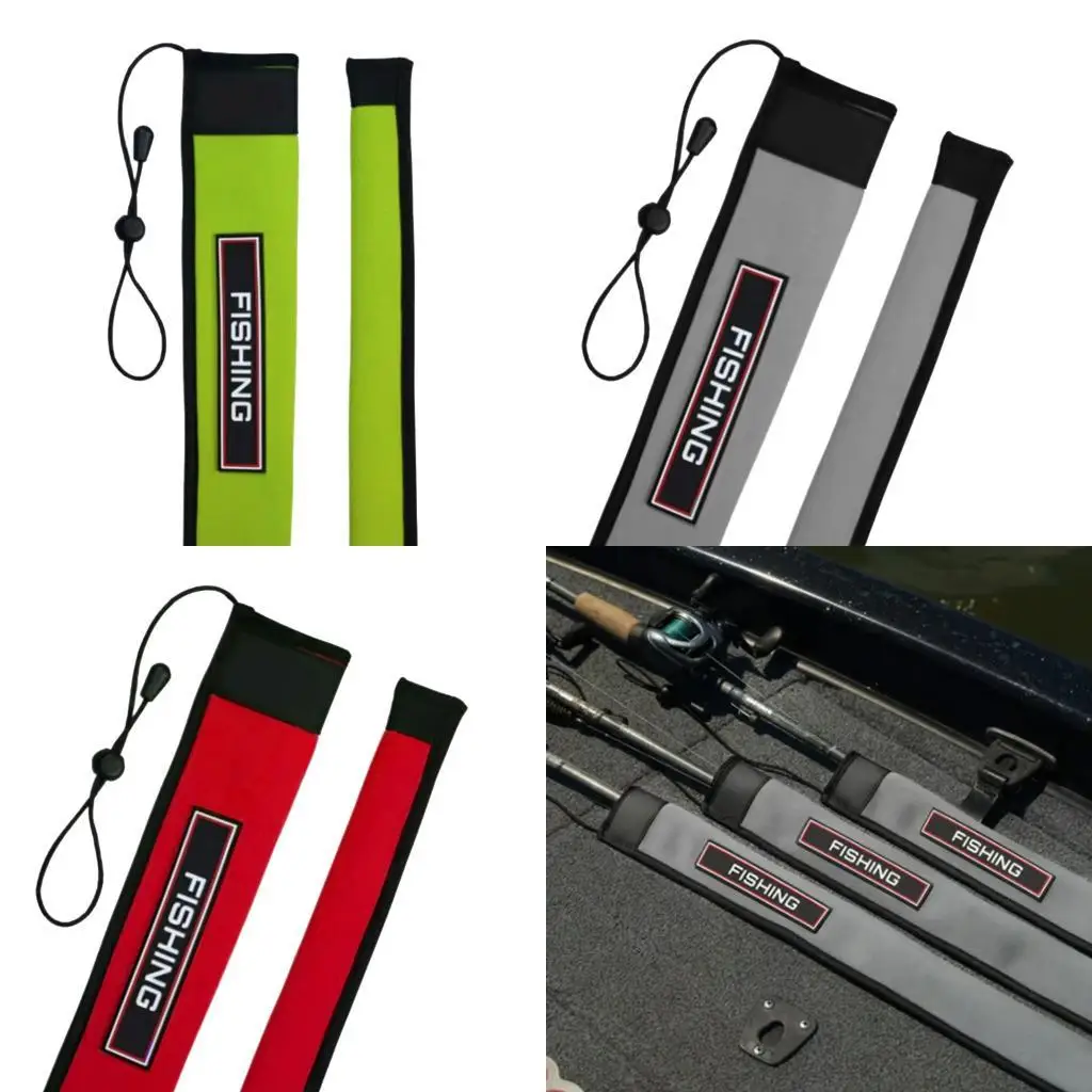 

Y1UC Fishing Rod Cover Puncture Resistance Fishing Poles Sleeve Gloves Rod Sock Protective Cover for Baitcasting Rod