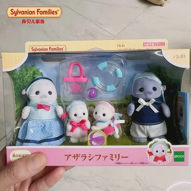 

Authentic Hot Sylvanian Families Play Toy Seal Family Doll Animal Doll Mini Ornament Gift In Stock