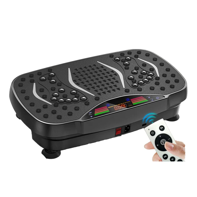 New Arrival Music Option Fashion Automatic Power Silent Motor Vibration Plate Exercise Machine