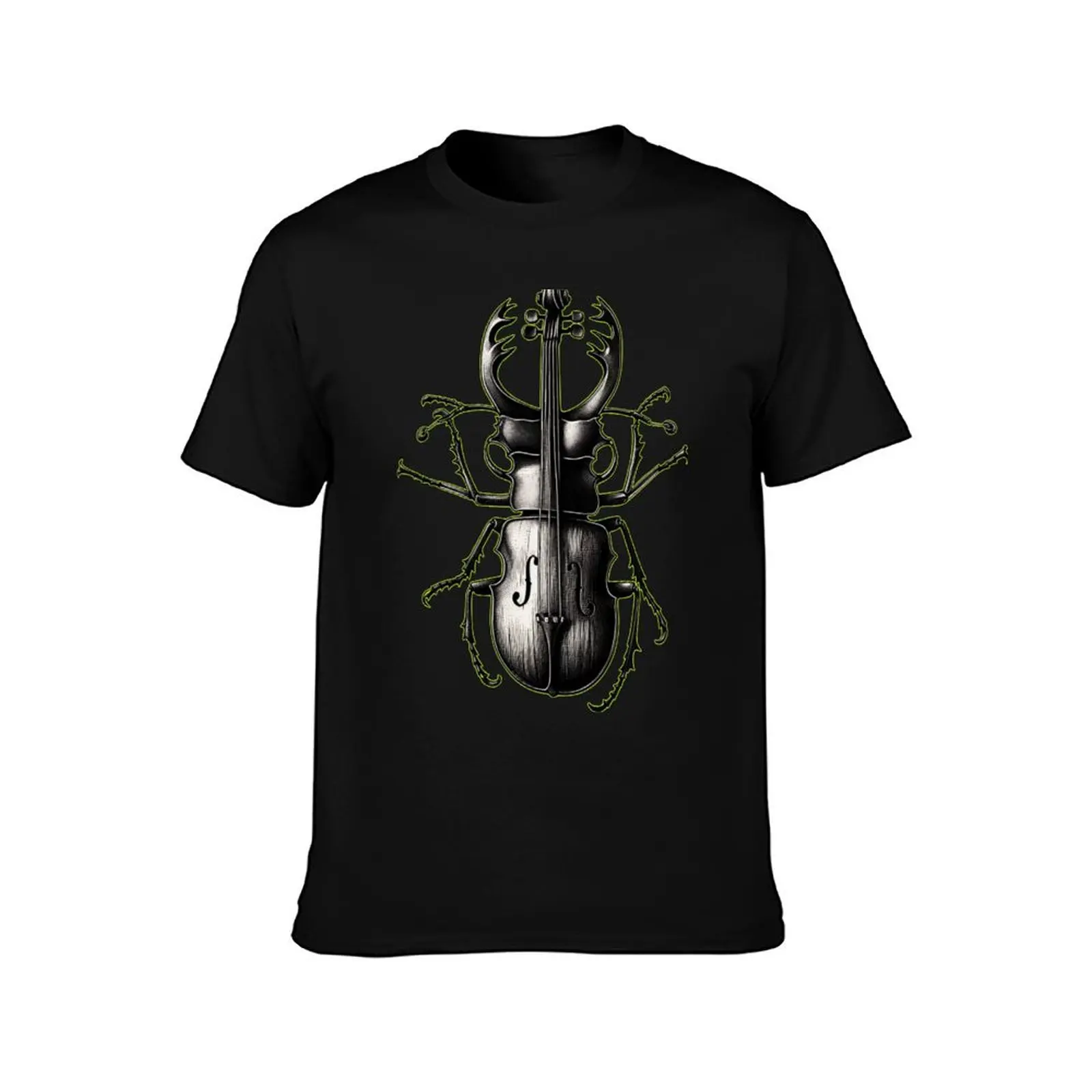 Beetle Violin Symphony - Artistic Fusion Tee T-Shirt Big and Tall Gym T-Shirt