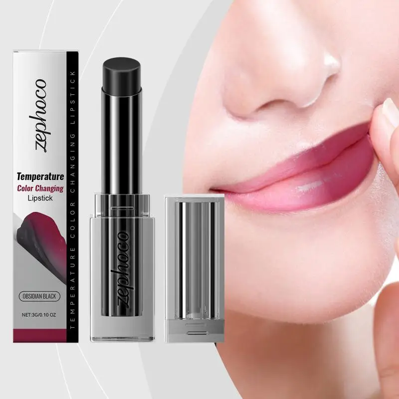 Temperature-Sensitive Color-Changing Lipstick Deeply Nourishing Prevents Dryness And Cracking Fades Lip Lines Locks In Moisture