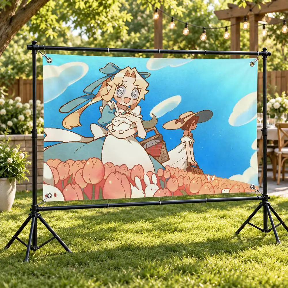 I Love A-Amy Anime Aesthetic Wall Tapestry Flag Printed Wall Hanging Living Room Party Outdoor Decor