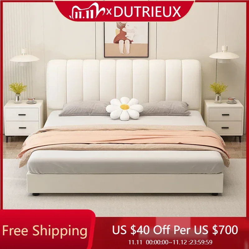 

Полноценная кровать для девочек, пол в замке, деревянный компактный белый кремовый дизайн от солнца, японская кровать, удобная мебель для салона Camas De Casal