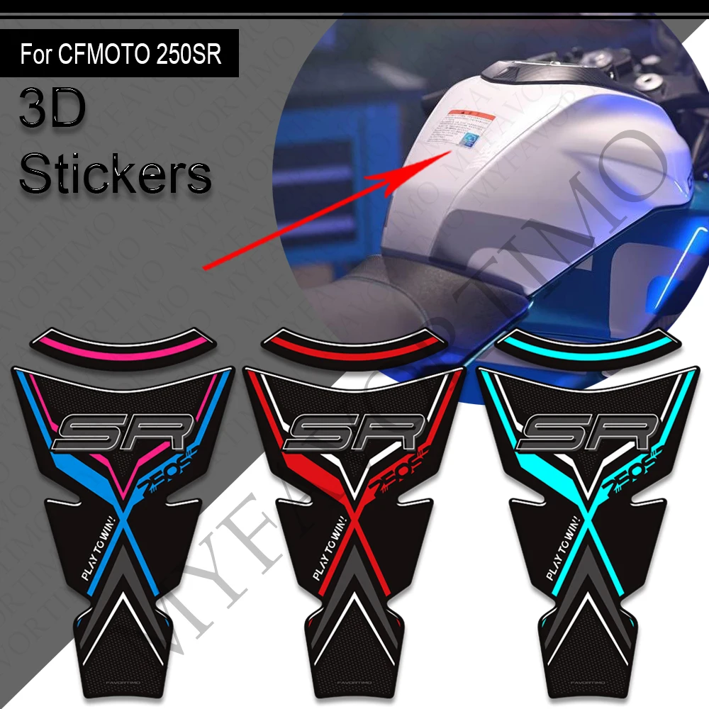 Motorcycle Fuel Tank Pad Side Grips For CFMOTO CF 250SR 250 SR Gas Oil Knee Protector Stickers Decals