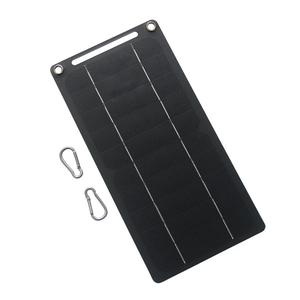 Compact 6W 5V Solar Panel Charger with Dual and Outputs for Outdoor Device Charging in Remote Locations Compact