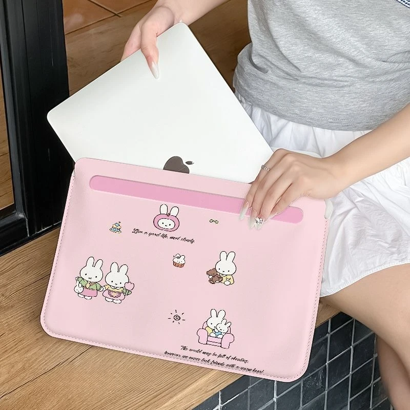 Cartoon Kawaii Laptop Bag Inner Bag Waterproof Wear-resistant Lightweight Convenient Exquisite Workmanship Mouse Pad Cute Miffy