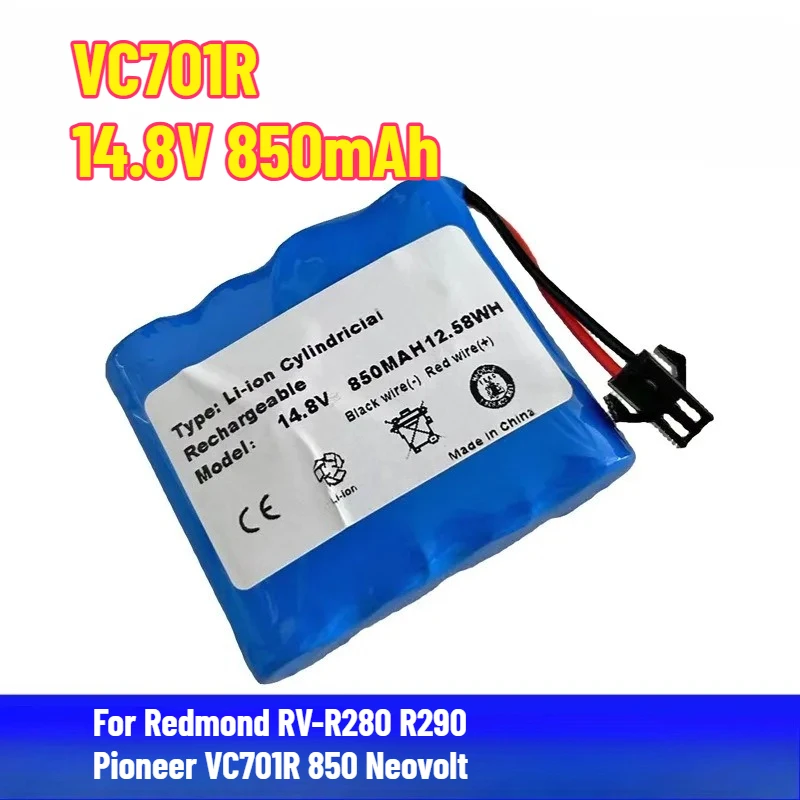 

14.8V 850mAh Battery Pack for Redmond RV-R280 R290 Pioneer VC701R 850 Neovolt