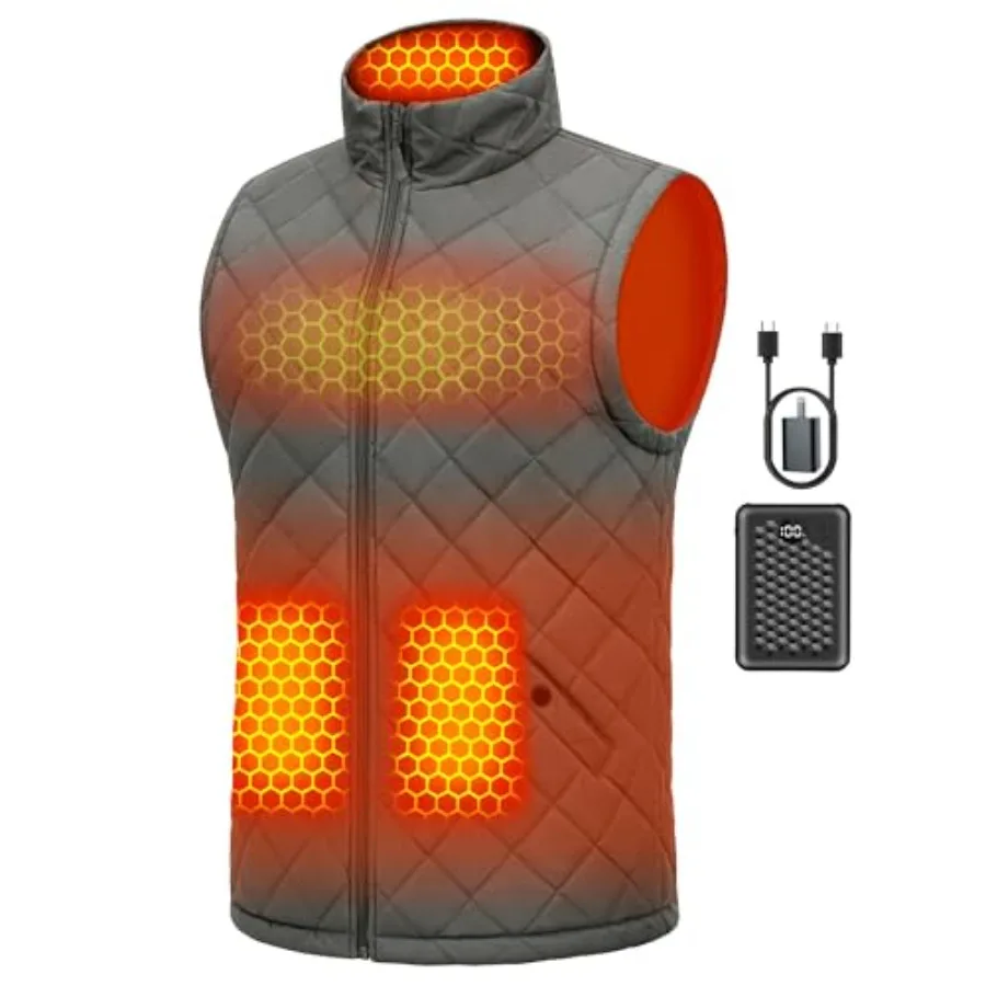 

Wulcea Graphene Heated Vest For Men 7.4V Fast Charge Capacity Battery
