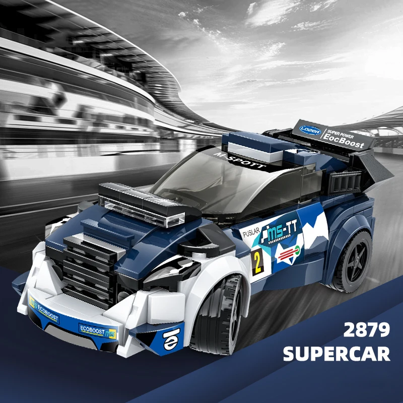 Speed Champion America Supercar Building Block WRC Super Sport Car Vehicle Bricks Fiesta Racing Toys Collection For Gifts