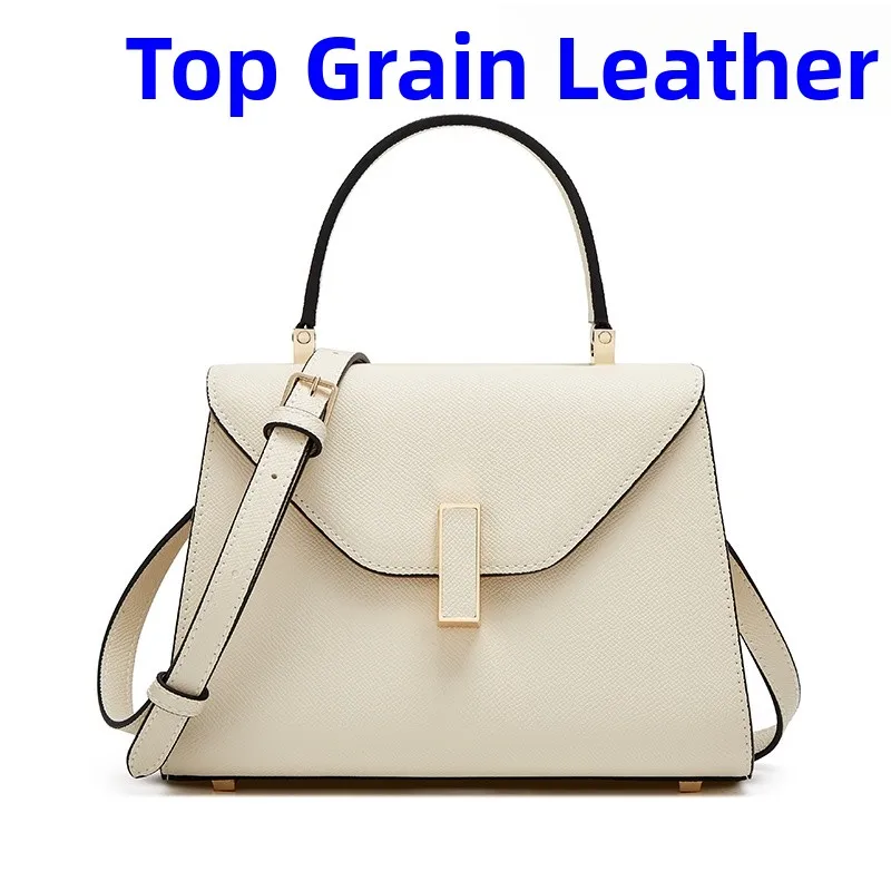 

Новая женская сумка-кроссбоди 2025 года, на одно плечо, из натуральной кожи, белого цвета, в британском стиле, для повседневного использования