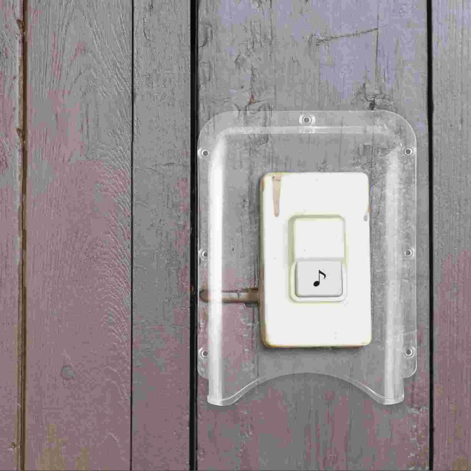 Waterproof Doorbell Cover Acrylic for Access Control Machine Cute Outlet Covers Switch Case Outdoor Protector Light Accessories