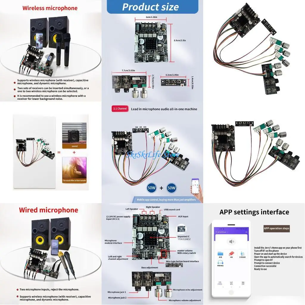 E65E Powerful 50W+5…