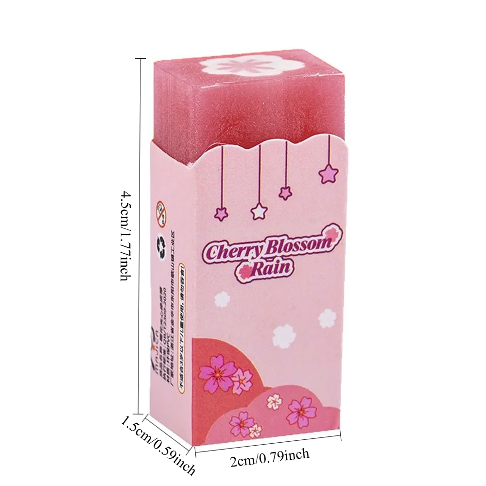 محايات زهر الكرز الوردي جرلي، محايات ساندويتش إبداعية منخفضة الأطراف بدون بقايا، محايات هدايا قرطاسية للطلاب الابتدائية #5