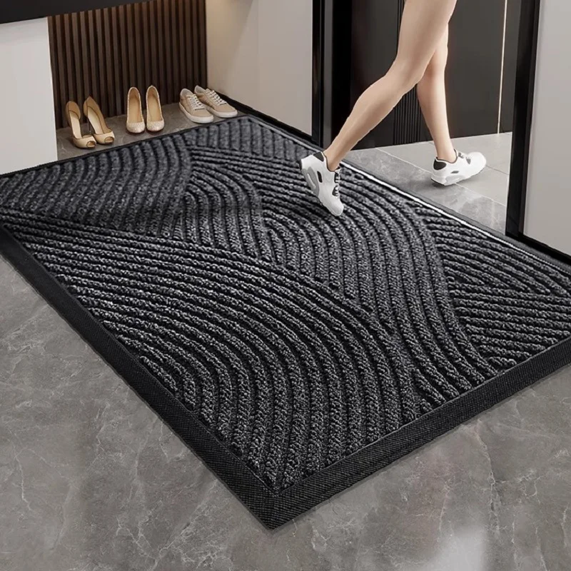 Mud Scrape Front Door Mats, Durable Dirt Trapper Mat, Anti Slip Doormat for Entrance, Home, Hotel Entry Rugs, Outdoor and Indoor