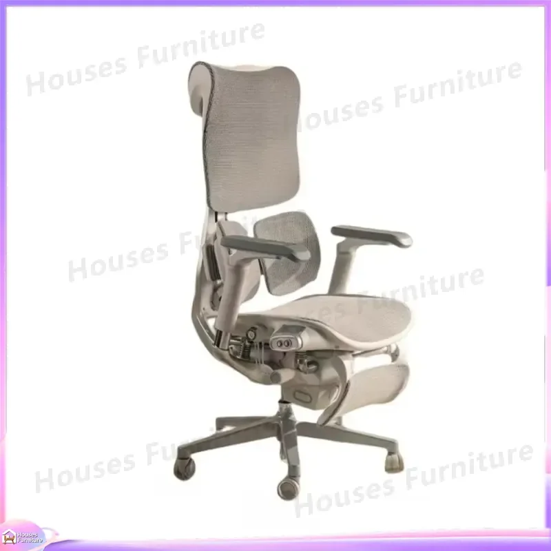 Massage Office Chair Ergonomic Mesh Gaming Chair with Footrest Reclining Computer Desk Seat Boss Home Furniture