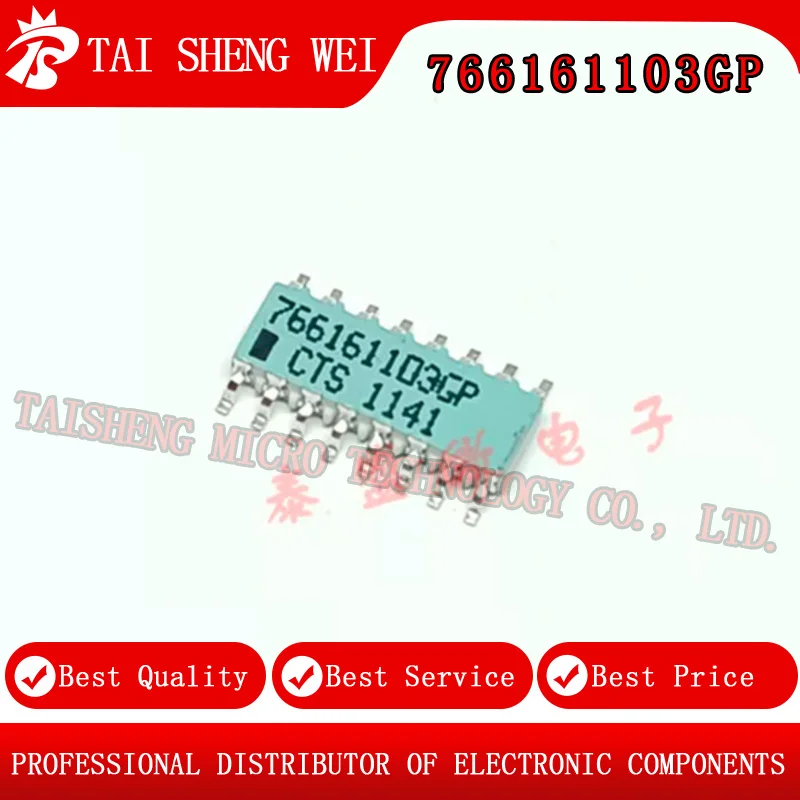 2PCS Brand New Original 766161103GP CTS 766161103 Resistor Chip, Package SOP-16