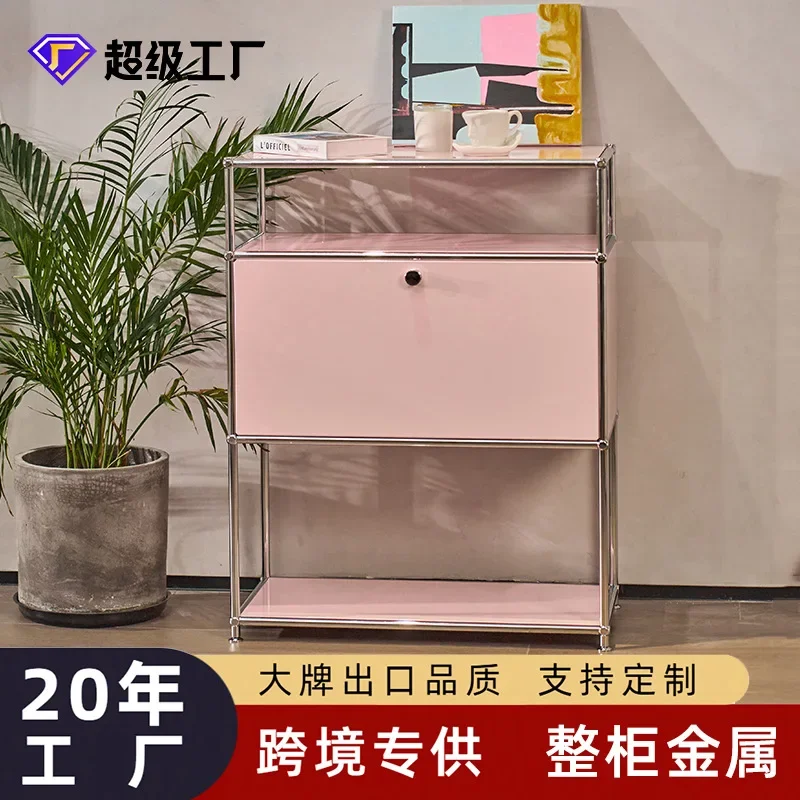 Bedroom Kitchen Furniture Edge Cabinet Storage Medieval Bucket Cabinet Bauhaus Living Room Storage Module Combination Cabinet