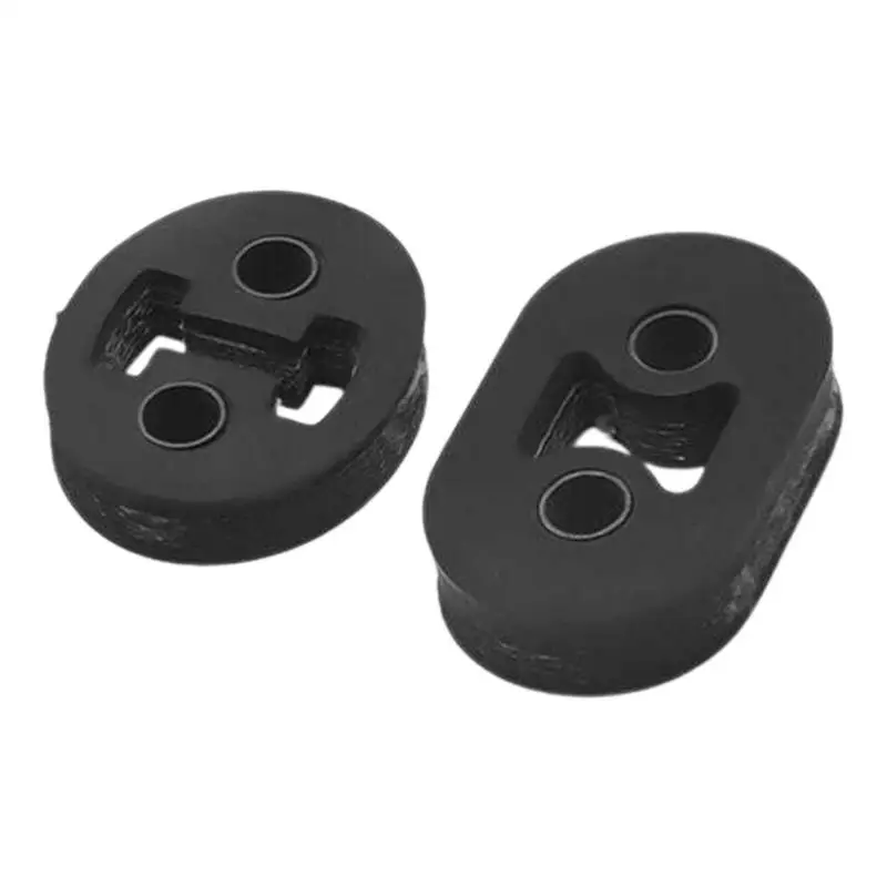 Rubber Exhaust Hangers Double-Hole Automotive Exhaust Hangers Tailpipe Damping Hanger Versatile Rubber Isolator Insulator