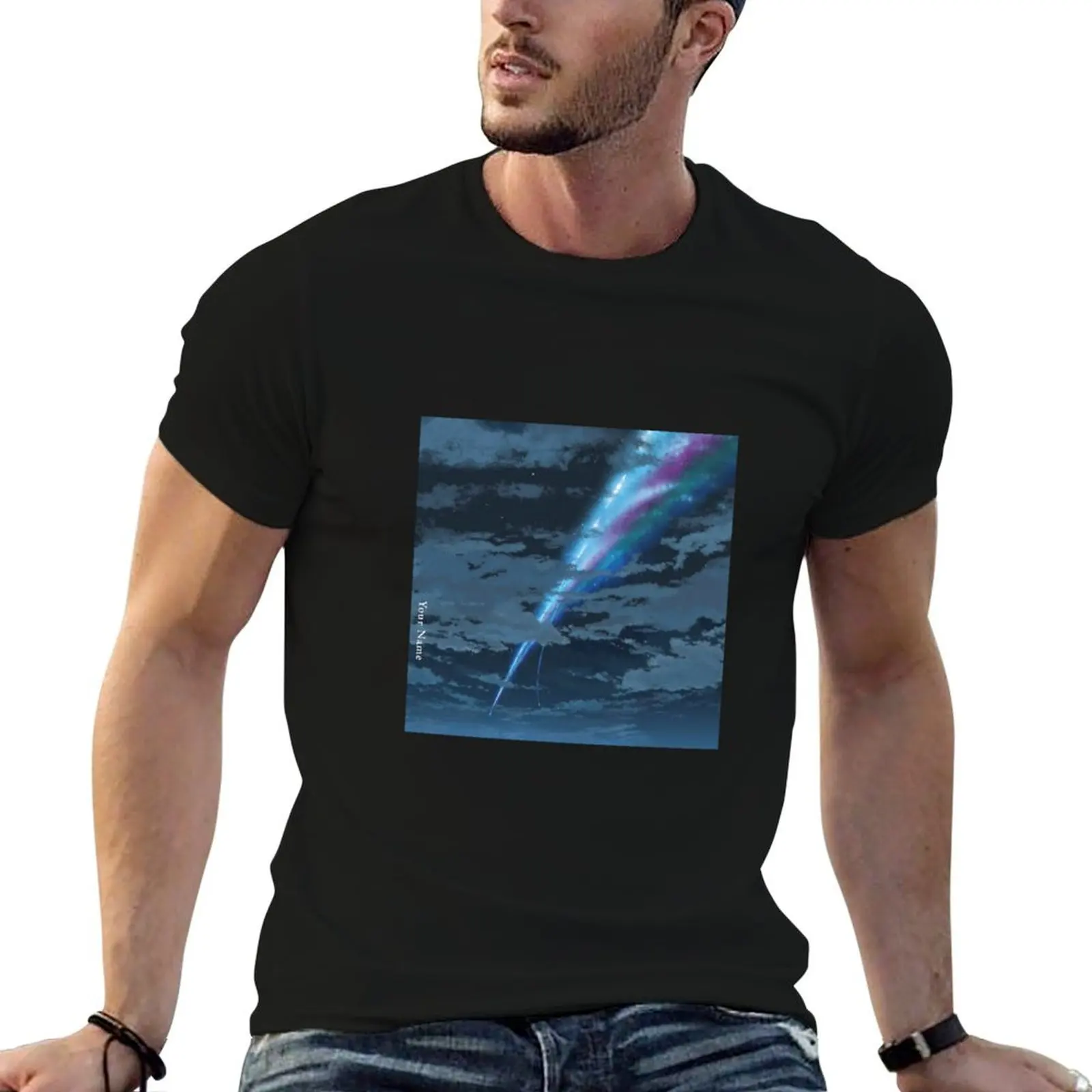 

Your Name Soundtrack Cover by Radwimps T-Shirt t shirts for man cotton soft anime t shirts for man T-Shirt