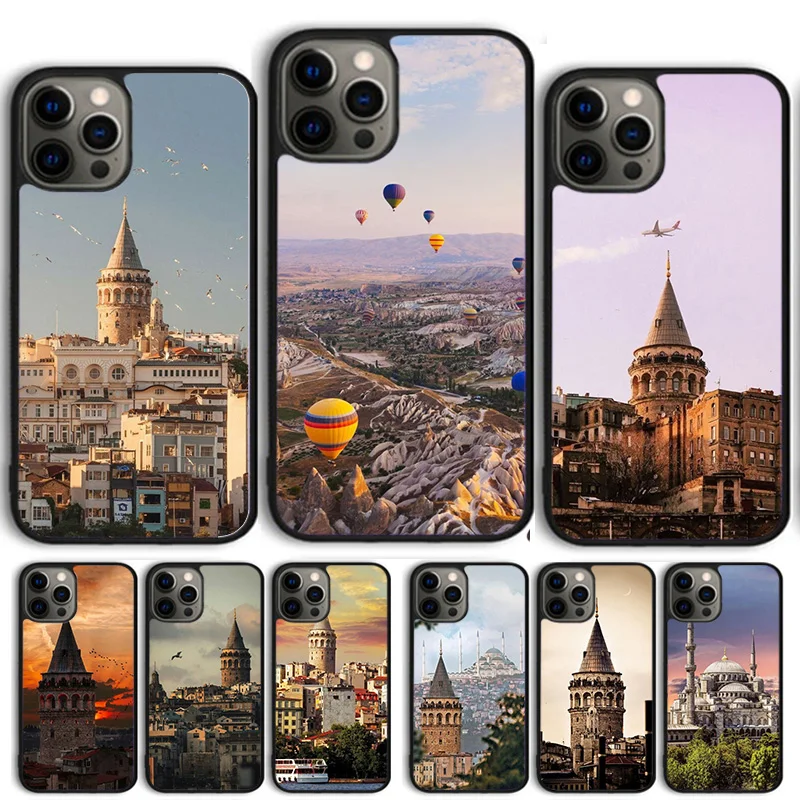 Turkey Istanbul Scenery Phone Case For iPhone 14 15 16 13 12 Mini Max Cover For Apple 11 Pro Max 6S 8 7 Plus SE2020 Coque