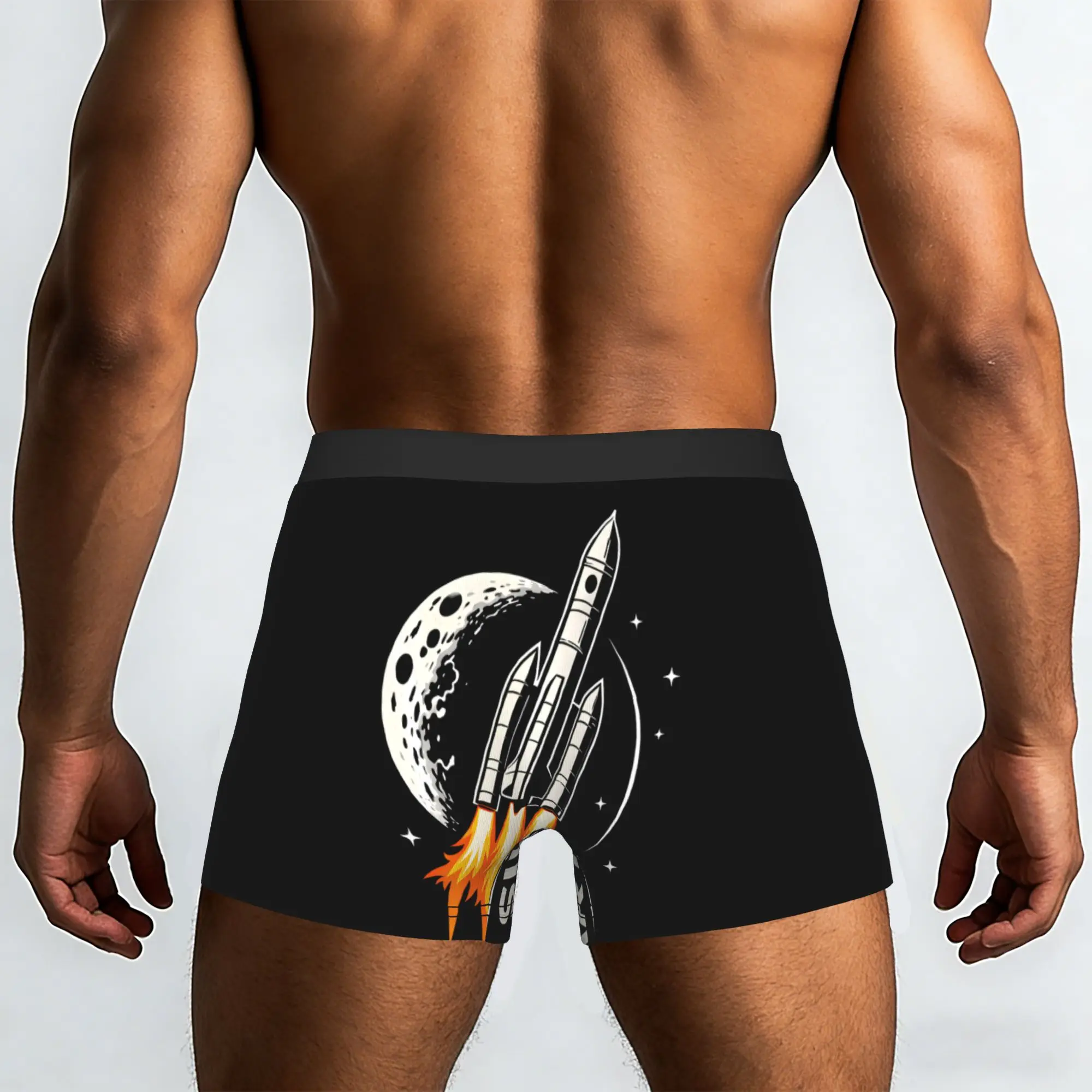 2026 Rocket Launch Moon Mission Space Artemis ii Underpants Breathbale Panties Male Underwear Ventilate Shorts Boxer Briefs